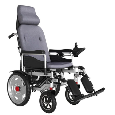 Складний електричний візок для інвалідів з підголовником MIRID D-812 0093 фото