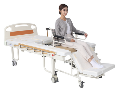 Медичне функціональне ліжко MIRID W03. Ліжко з вбудованим кріслом. Ліжко для реабілітації. 0060 фото
